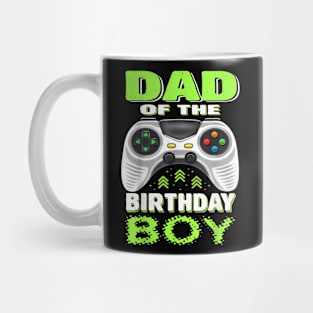 Mens Dad Of The Birthday Boy Matching Video Gamer Birthday Party Mug